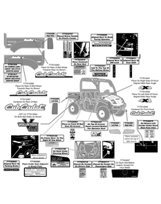 Label Map M46g Diagram and Parts List for 46G 4X4-EFI-1I019G-Before-37AMD710 Cub Cadet Lawn Tractor Accessories